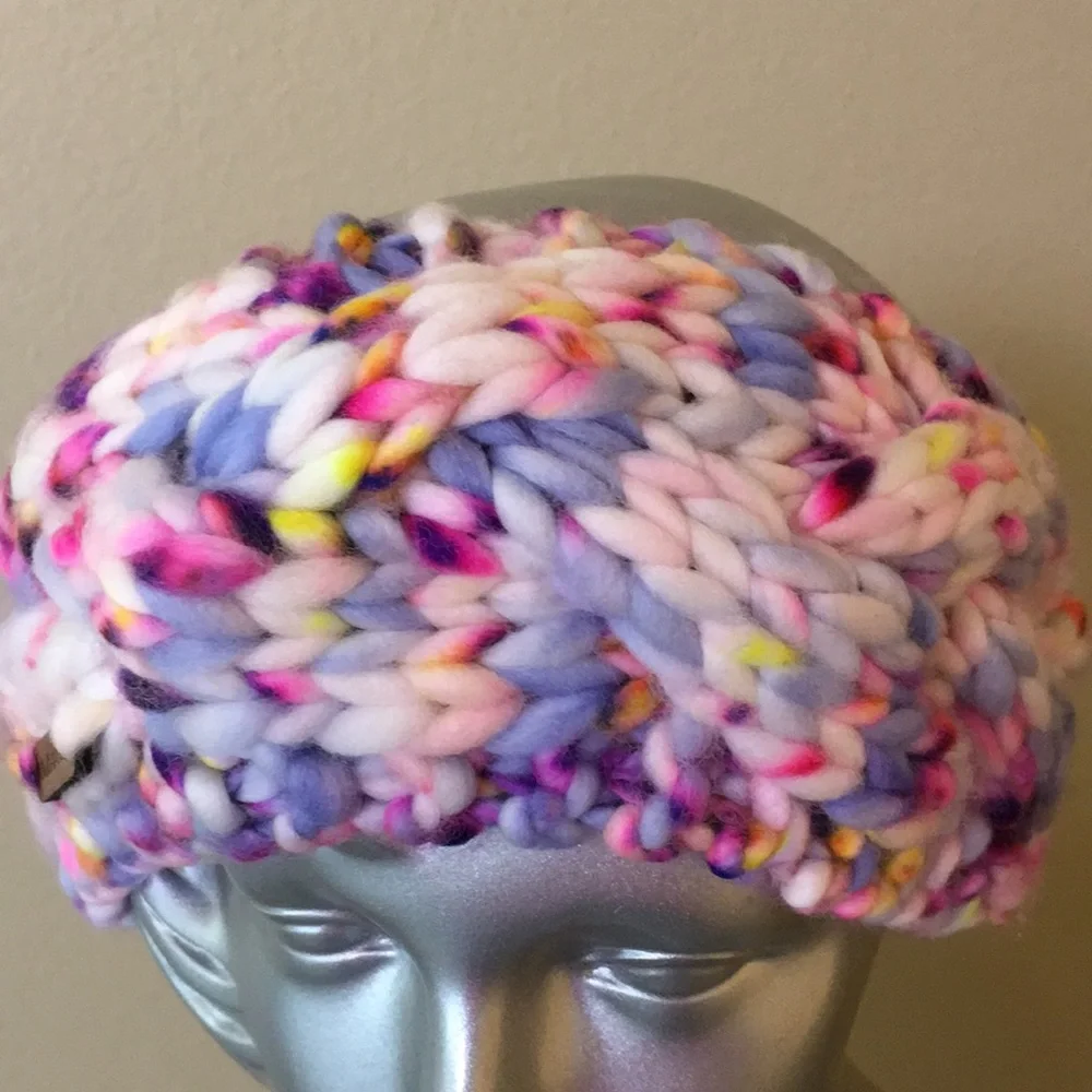 Hand Knit Women's Ear Warmer Headband Merino Wool